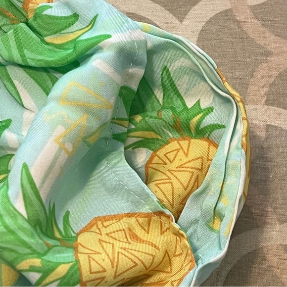 Tipsy Elves Pineapple Print Summer Romper Shorts Spaghetti strap size Large NEW - Picture 10 of 12